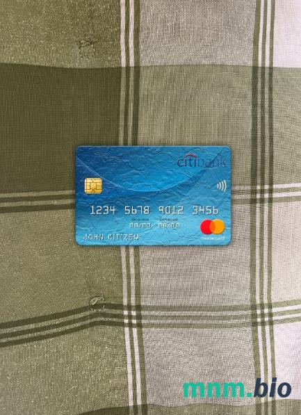 Italy Citibank wygląd zdjęcia mastercard skan PSD + zdjęcie